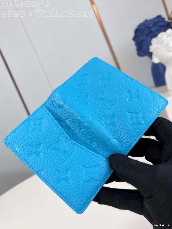 WIS cm Pocket VUITTON LOUIS Organizer-7.5*11.1*1 1113